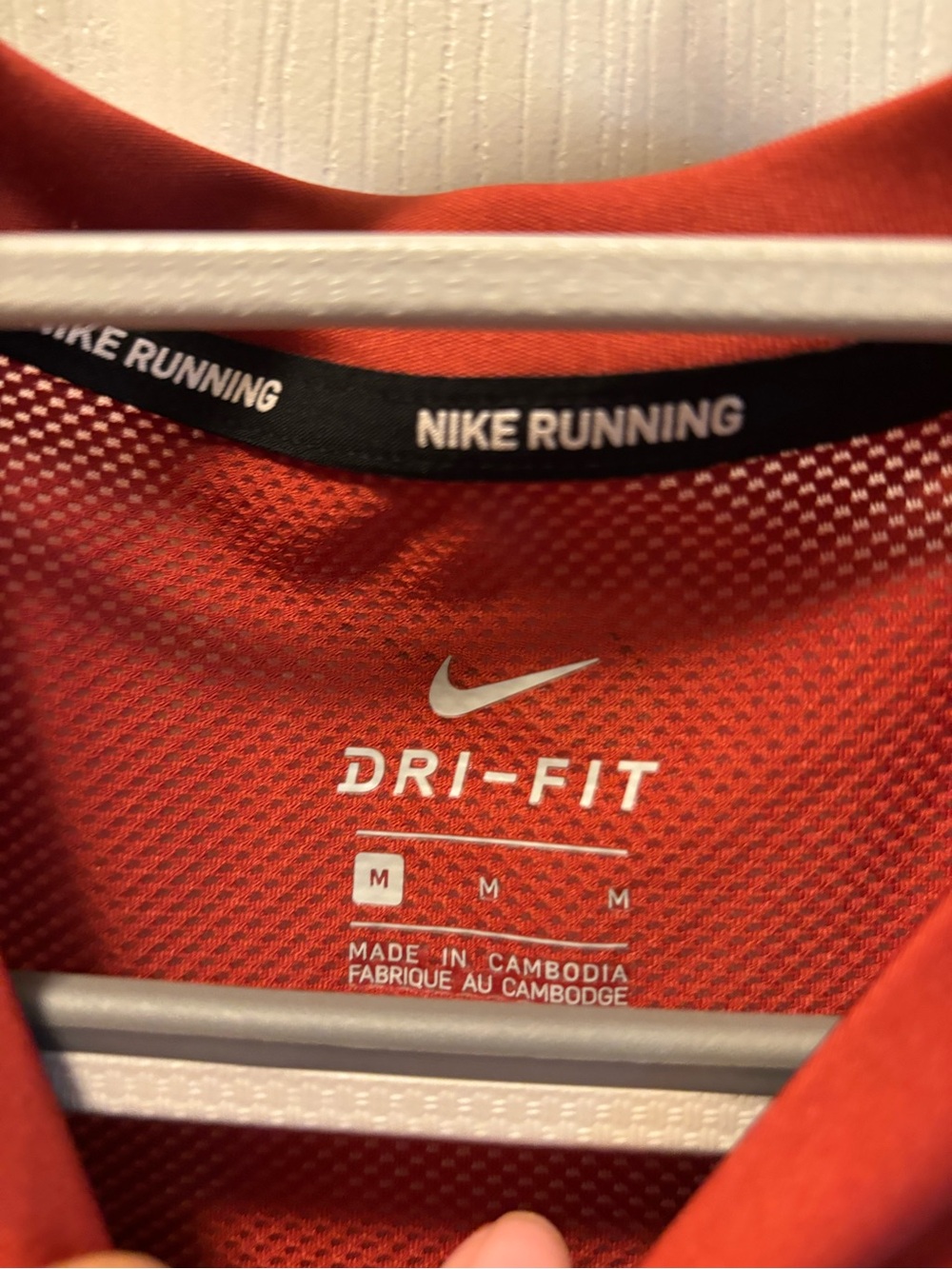 Nike Red Tank Top with Yellow-Accented Swoosh - Picture 2 of 3